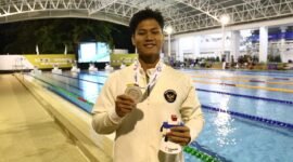 Joe Aditya Wijaya Kurniawan meraih medali perak di SEA Games 2025 Thailand (Foto : PB AI)