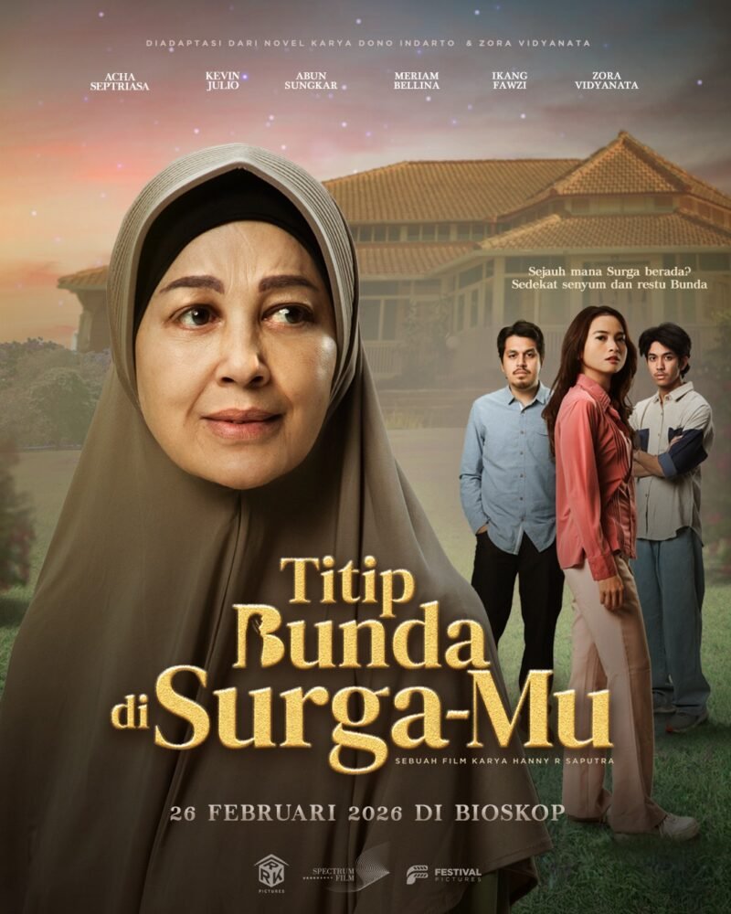 Official Teaser Poster Titip Bunda di Surga-Mu
Tak selalu terlihat, pengorbanan seorang Bunda sering terabaikan. Padahal, Ia telah merelakan seluruh dunianya.
Titip Bunda di Surga-Mu, tayang mulai 26 Februari 2026 di Bioskop.