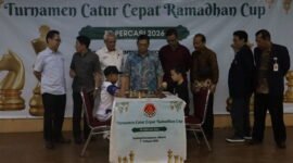 GM Utut Adianto membuka turnamen Catur Ramadhan Cup 2026 (Foto : Eko Djat)