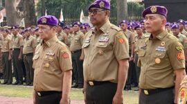 Ketum DPN IARMI  Prof. Dr. H. Bahrullah Akbar, S.E., M.B.A. Sekjen Ir. H. A. Riza Patria, M.B.A. dan Bendum Drs. Arifin, M.A.P. saat dilantik Menko Polkam Djamari Chaniago sebagai pengurusan DPN IARMI periode 2025–2030