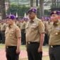 Ketum DPN IARMI  Prof. Dr. H. Bahrullah Akbar, S.E., M.B.A. Sekjen Ir. H. A. Riza Patria, M.B.A. dan Bendum Drs. Arifin, M.A.P. saat dilantik Menko Polkam Djamari Chaniago sebagai pengurusan DPN IARMI periode 2025–2030